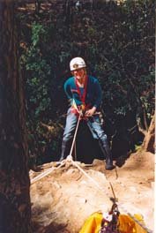 Amy Robertson (Ware at the time) who was a CCV Member, and taught me everything about horizontal caving , on rope at the top of the Honeycomb Daylight Pitch in Mole Creek