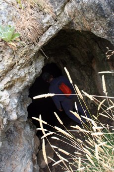 Tom disappearing into Wilson's. Photo by Topaz Aral