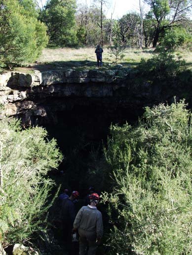 Huge entrance to Volcanic Cave, Byaduk Western Victoria, Photo by Sil Iannello