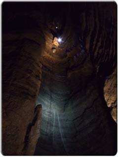 The Author on the final pitch of Midnight Hole, Ida Bay, Tasmania